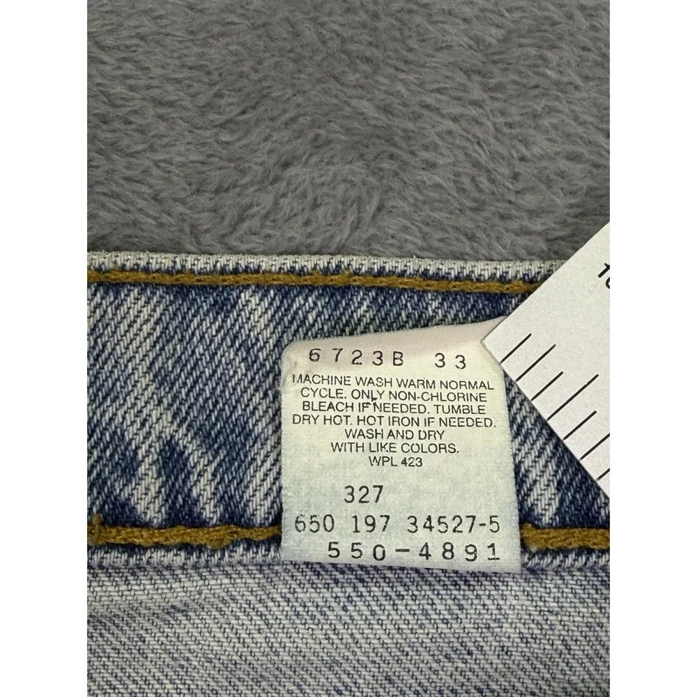 Vintage Levis 550 Jeans Mens 34x32* Blue Tapered Relaxed Made In USA 1997 Flaw**